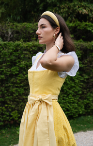 Dirndl Palma Gelb Detail