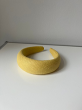 Load image into Gallery viewer, Haarreifen Leinen Gelb
